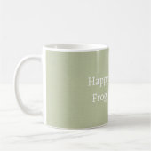 Grüner glücklicher Frosch Kaffeetasse (Links)