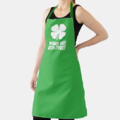 Grüner Glücksklee lustiger St. Patrick's Day Schürze (InSitu)