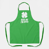 Grüner Glücksklee süß zum St. Patrick's Day Schürze (Vorderseite)