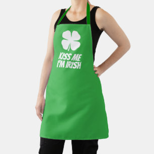 Grüner Glücksklee süß zum St. Patrick's Day  Schürze