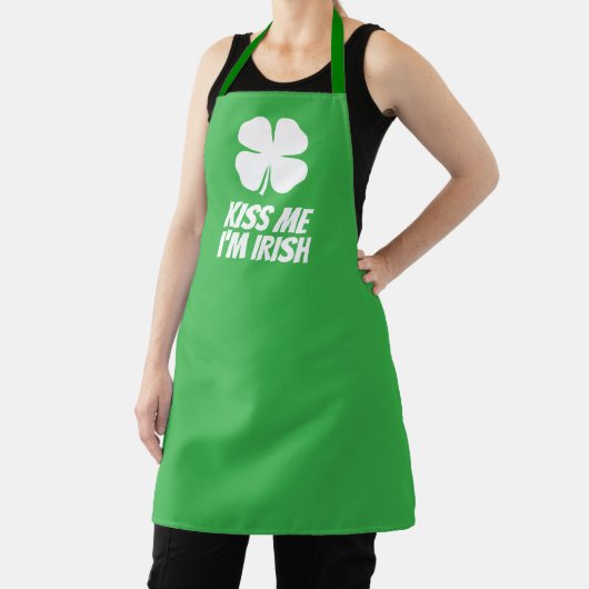 Grüner Glücksklee süß zum St. Patrick's Day Schürze (InSitu)