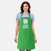 Grüner Glücksklee süß zum St. Patrick's Day Schürze (Getragen)