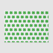 Grüner Glückskleeblatt-St.-Patricks-Day-Tissue-Pap Seidenpapier (Vorderseite)