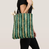 Grüner Goldener Shamrock St. Patrick's Day Tasche (Von Nahem)
