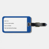 Grüner Goldfisch Personalisieren Gepäckanhänger (Rückseite horizontal)