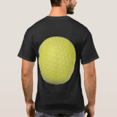 Grüner Golfball   T-Shirt (Rückseite)