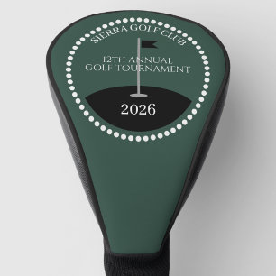 Grüner Golfturnier Club Name Golf Headcover
