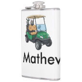 Grüner Golfwagen Name Mann Sport Junge Geschenke B Flachmann (Links)