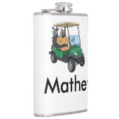 Grüner Golfwagen Name Mann Sport Junge Geschenke B Flachmann (Rechts)