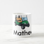 Grüner Golfwagen Name Mann Sport Junge Geschenke B Kaffeetasse (Mittel)