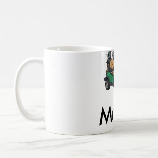 Grüner Golfwagen Name Mann Sport Junge Geschenke B Kaffeetasse (Links)