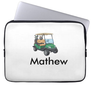 Grüner Golfwagen Name Mann Sport Junge Geschenke B Laptopschutzhülle