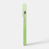 Grüner Gradient Gras Zitat Telefonhülle iPhone Hülle (Linke Seite)