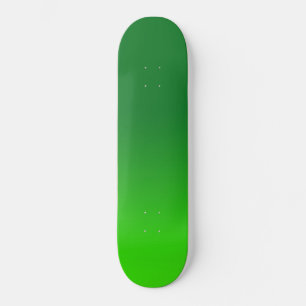 Grüner Gradient Ombre Lebendig Modern Einfach Skateboard