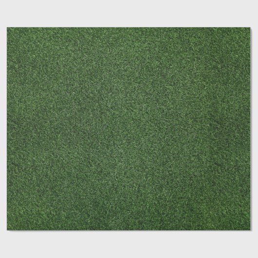 Grüner Gras Hintergrund Geschenkpapier (Flach)