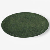 Grüner Gras Hintergrund Pappteller (Schrägansicht)