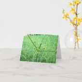 Grüner Gras Karte (Gelbe Blume)