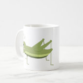 Grüner Grasshopper Kaffeetasse (Vorderseite Links)