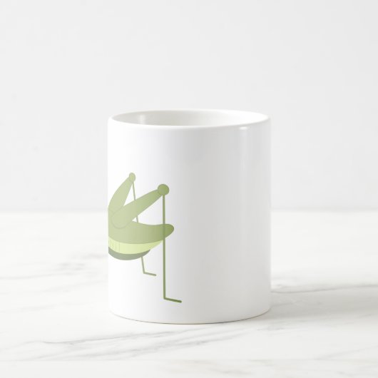Grüner Grasshopper Kaffeetasse (Mittel)