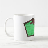 Grüner Grasshopper Pie Slice St. Patrick's Day Foo Kaffeetasse (Links)