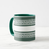 Grüner griechischer Schlüssel Tasse (Vorderseite Links)