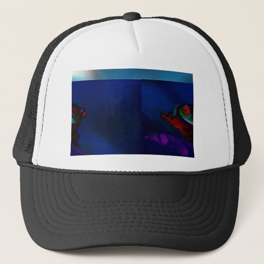 Grüner Grog Truckerkappe (Vorderseite)