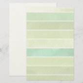 Grüner, großartiger Aquarellhintergrund Briefpapier (Vorne/Hinten)