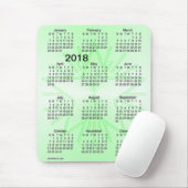 Grüner Großdruck-Kalender des Stern-2018 durch Mousepad (Mit Mouse)