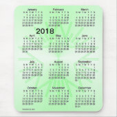 Grüner Großdruck-Kalender des Stern-2018 durch Mousepad (Vorne)