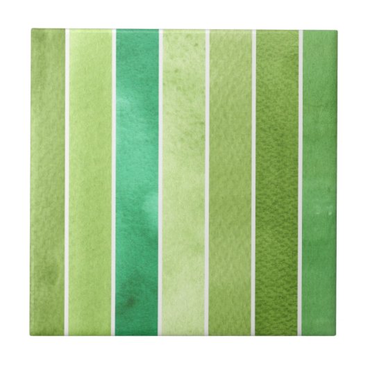 grüner großer Aquarellhintergrund - Aquarell Fliese (Vorderseite)