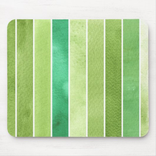 grüner großer Aquarellhintergrund - Aquarell Mousepad (Vorne)