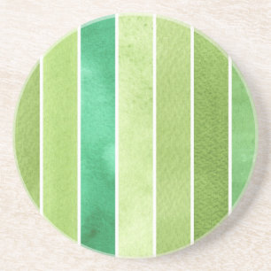 grüner großer Aquarellhintergrund - Aquarell Sandstein Untersetzer