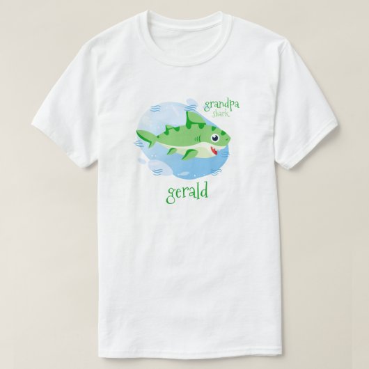 Grüner Großhaie T-Shirt (Design vorne)