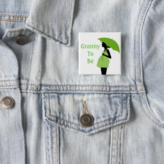 Grüner Großmutter-Knopf Button (Beispiel)