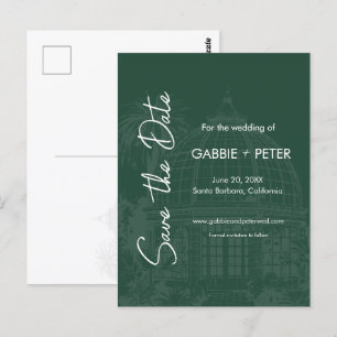 Grüner Grüner Garten Save the Date Postkarte