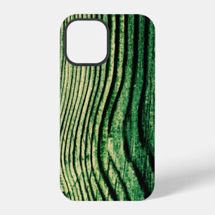 Grüner Grunge-Holzmaserung iPhone 12 Pro Hülle