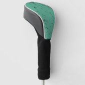 Grüner Grunge-Stil Golf Headcover (angewinkelt)