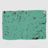 Grüner Grunge-Stil Golfhandtuch (Horizontal)