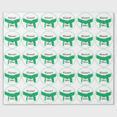 Grüner Gürtel für Kampfkunst Geschenkpapier (Flach)