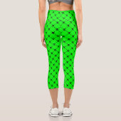 grüner Halbkugel Capri Leggings (Rückseite)