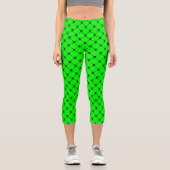 grüner Halbkugel Capri Leggings (Vorderseite)