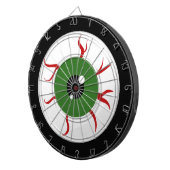 Grüner Halloween-Augapfel Dartscheibe (Vorderseite rechts)