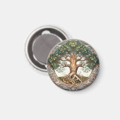 Grüner Heidenbaum im Magnet des Lebens (Vorderseite/Rückseite)