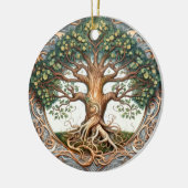 Grüner Heidenbaum Keramik Ornament (Links)