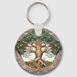 Grüner Heidenbaum Schlüsselanhänger