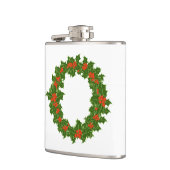 Grüner Heiliger und Roter Berer Weihnachtskranz Flachmann (Links)