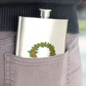 Grüner Heiliger und Roter Berer Weihnachtskranz Flachmann (Beispiel)