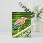 Grüner Held Postkarte (Stehend Vorderseite)