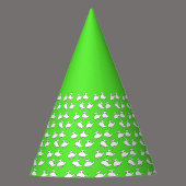 Grüner Helikopter Geburtstagspartampfer Partyhütchen