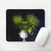 Grüner Herz in Schwarz Mousepad (Mit Mouse)